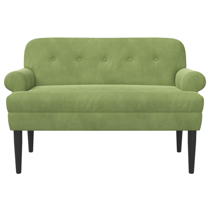 Lænestol med knap tufting Lys grøn 120 x 66 x 78 cm Velour (V)
