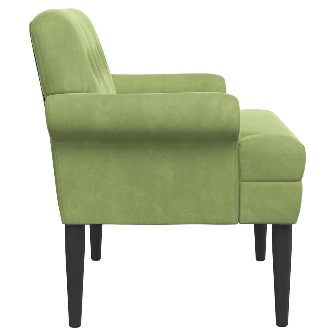 Lænestol med knap tufting Lys grøn 120 x 66 x 78 cm Velour (V)
