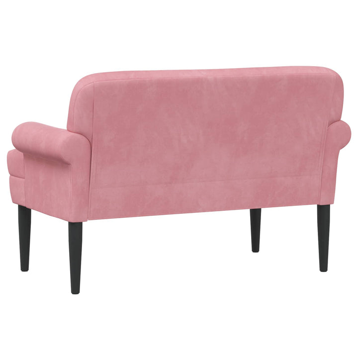 Lænestol med knap tufting Lyserød 120 x 66 x 78 cm Velour (V)