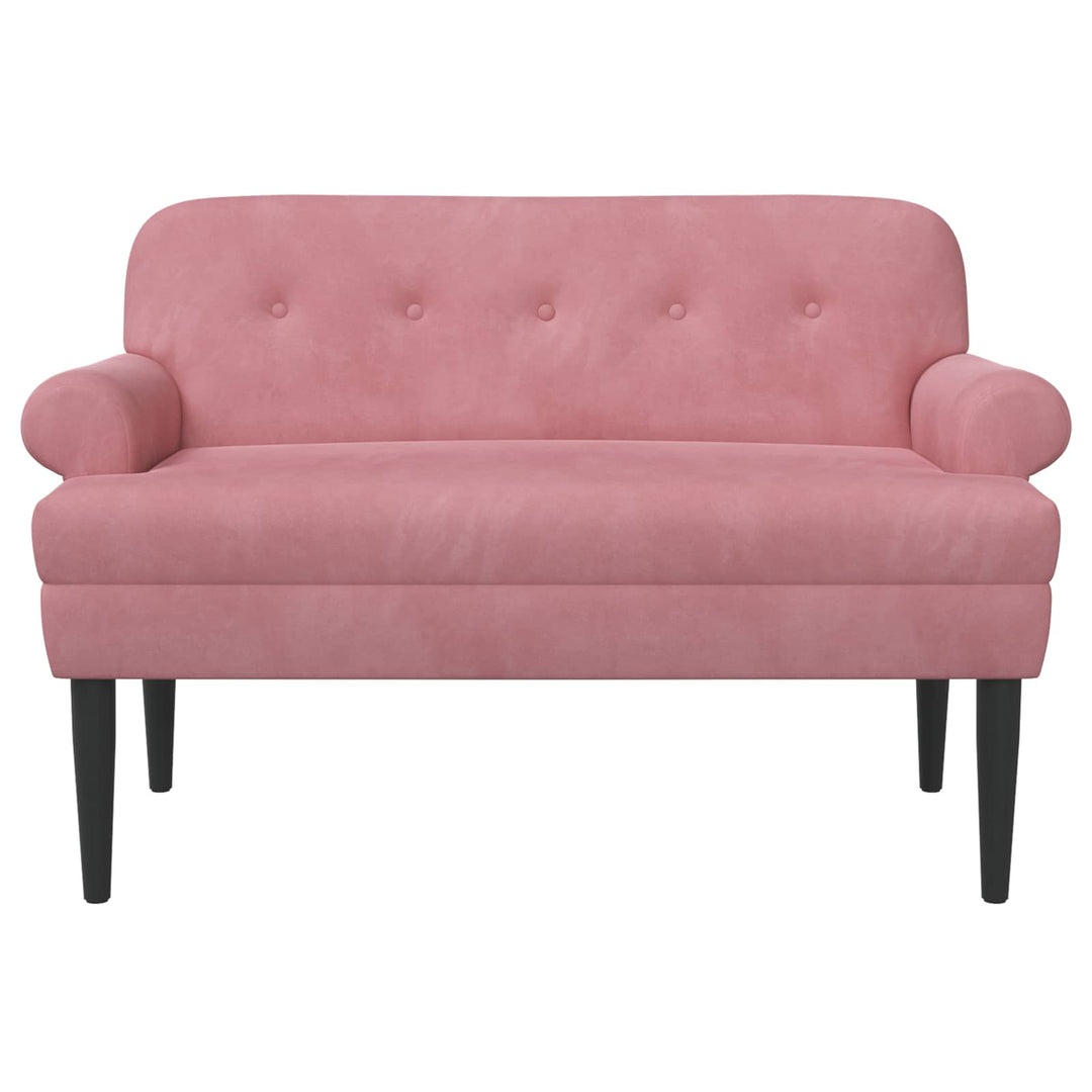 Lænestol med knap tufting Lyserød 120 x 66 x 78 cm Velour (V)