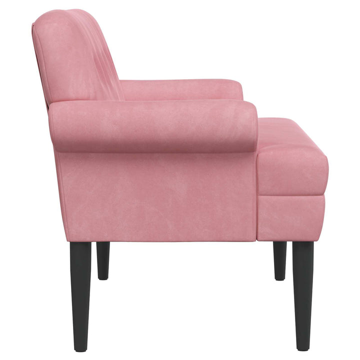 Lænestol med knap tufting Lyserød 120 x 66 x 78 cm Velour (V)