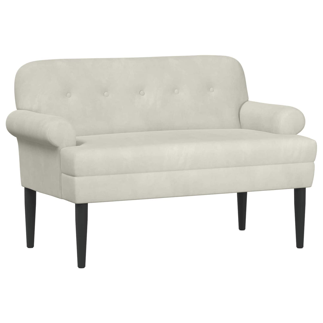 Lænestol med knap tufting Cremefarvet 120 x 66 x 78 cm