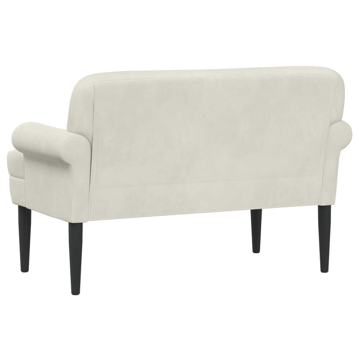 Lænestol med knap tufting Cremefarvet 120 x 66 x 78 cm