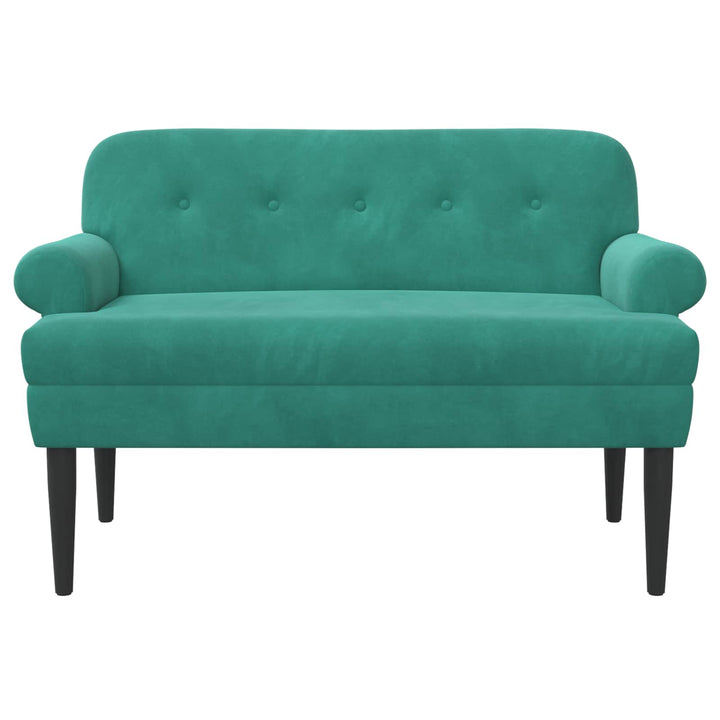 Lænestol med knap tufting Turkis 120 x 66 x 78 cm Fløjl