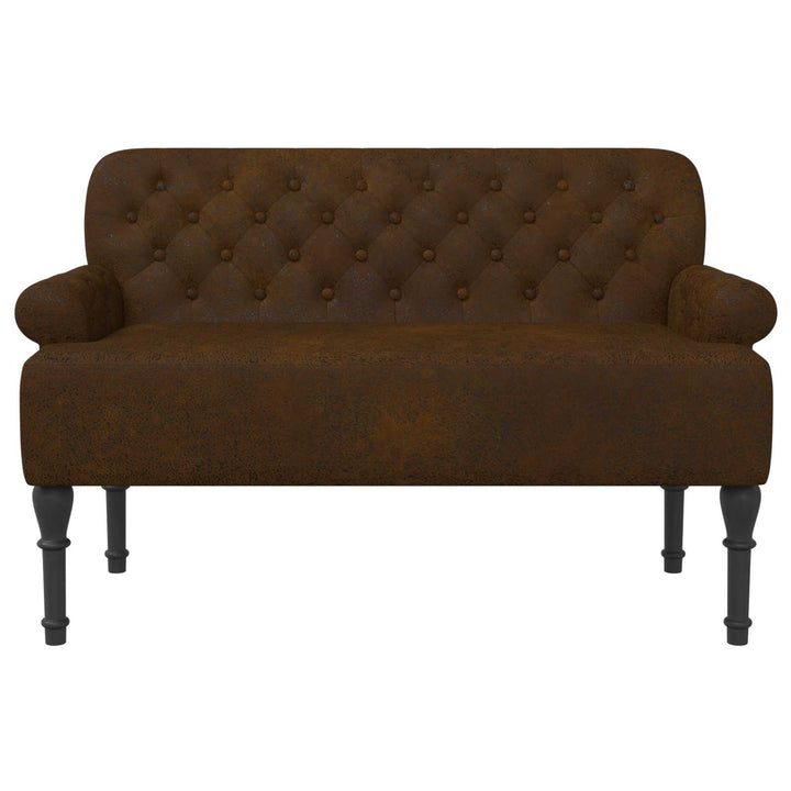 Lænestol med knap tufting Brun 120 x 65 x 78 cm