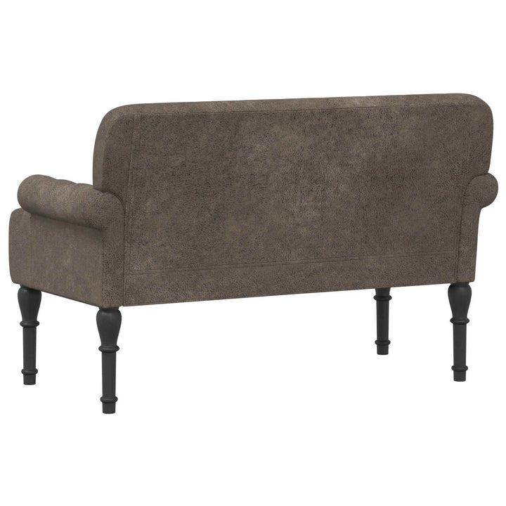 Lænestol med knap tufting Mørkegrå 120 x 65 x 78 cm