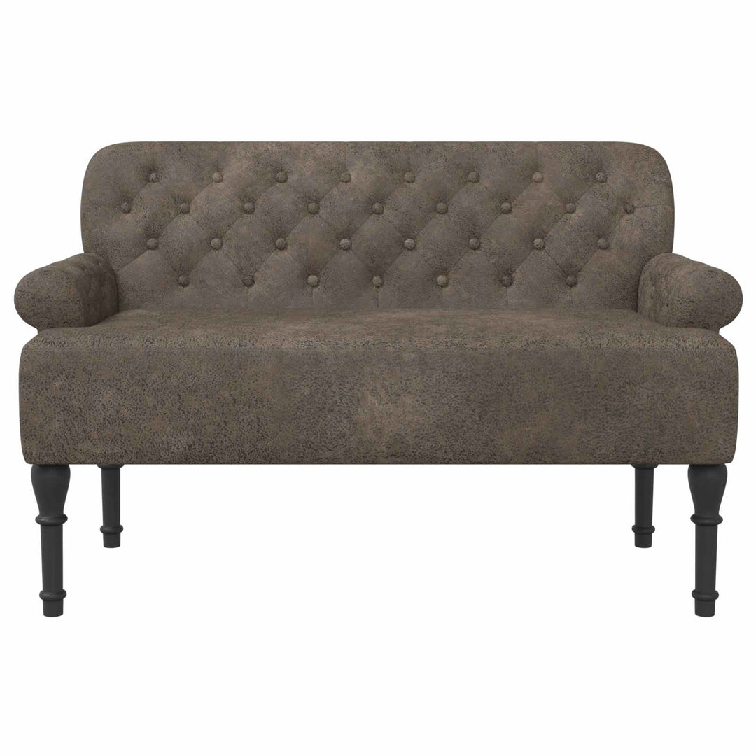 Lænestol med knap tufting Mørkegrå 120 x 65 x 78 cm