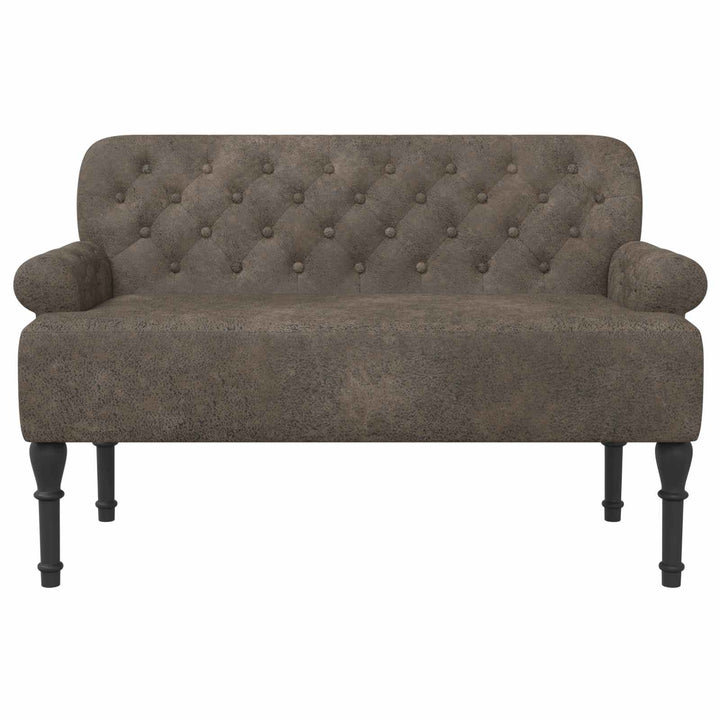 Lænestol med knap tufting Mørkegrå 120 x 65 x 78 cm