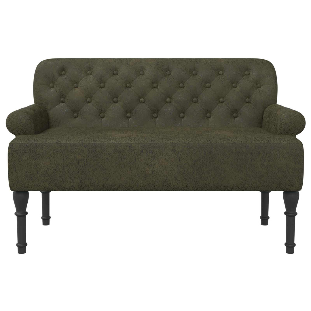 Lænestol med knap tufting Army Grøn 120 x 65 x 78 cm