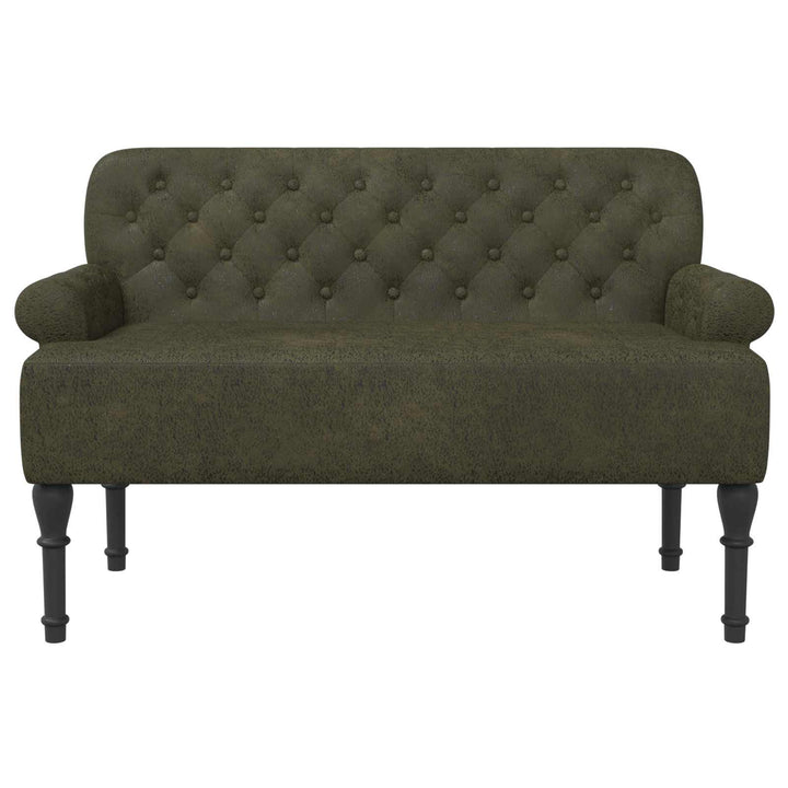 Lænestol med knap tufting Army Grøn 120 x 65 x 78 cm