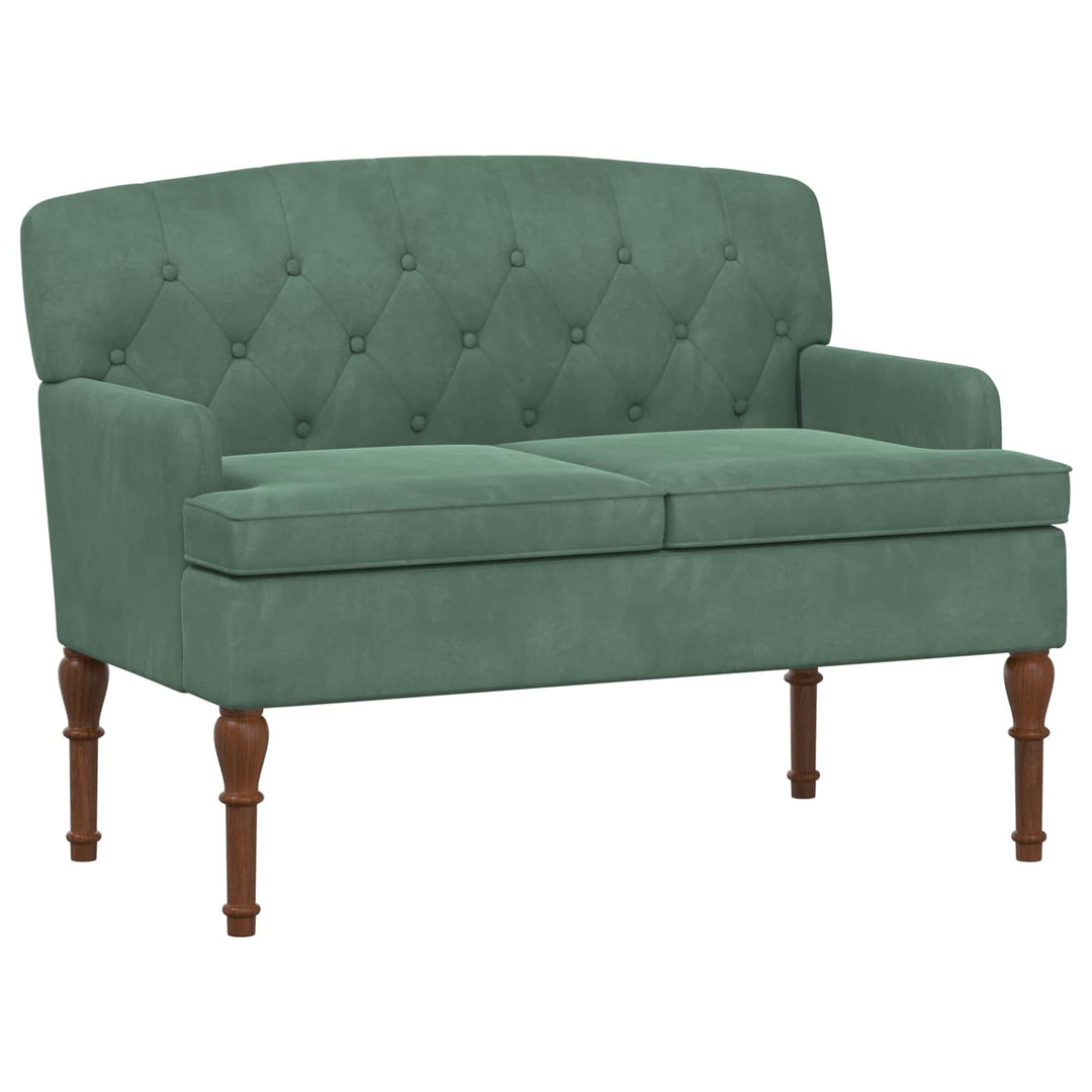 Lænestol med knap tufting Havgrøn 111 x 65 x 79 cm Fløjl