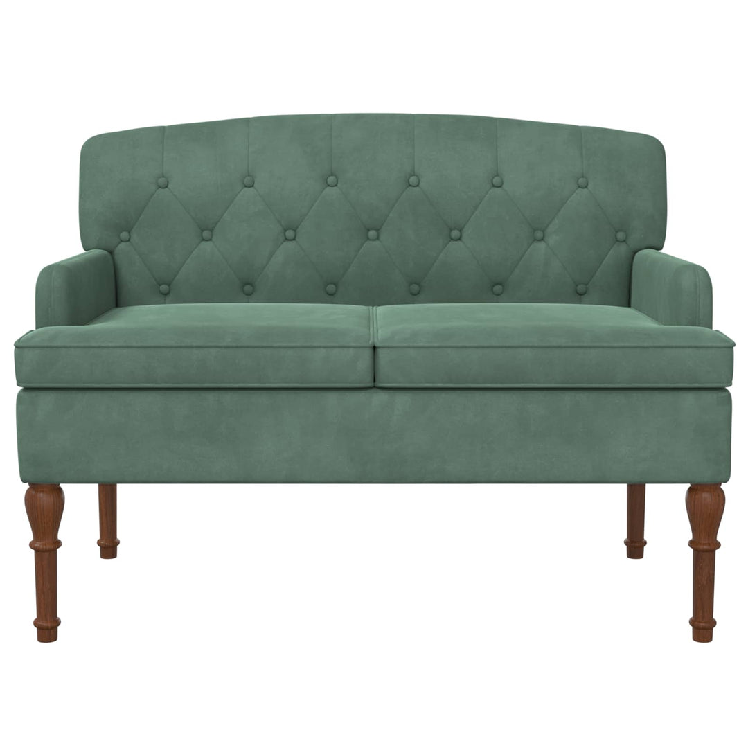 Lænestol med knap tufting Havgrøn 111 x 65 x 79 cm Fløjl