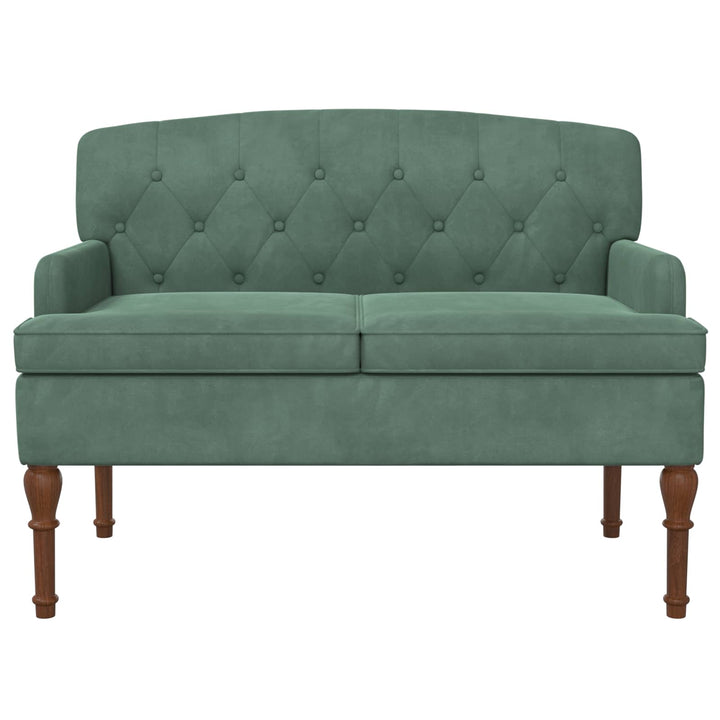 Lænestol med knap tufting Havgrøn 111 x 65 x 79 cm Fløjl