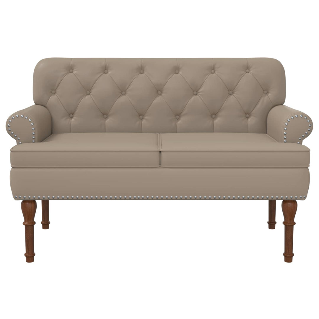 Lænestol med knap tufting Cappuccino 120 x 65 x 77 cm