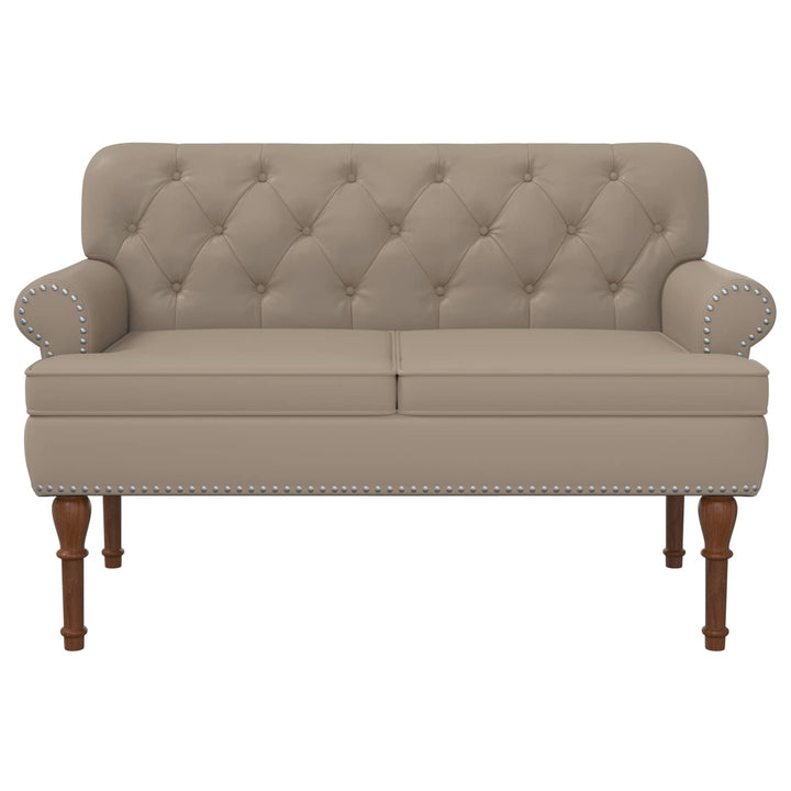 Lænestol med knap tufting Cappuccino 120 x 65 x 77 cm