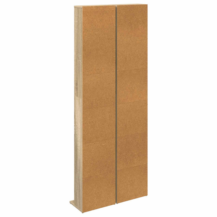 CD Skab 2 stk. Sonoma-eg 33 x 23,5 x 175 cm Konstrueret træ