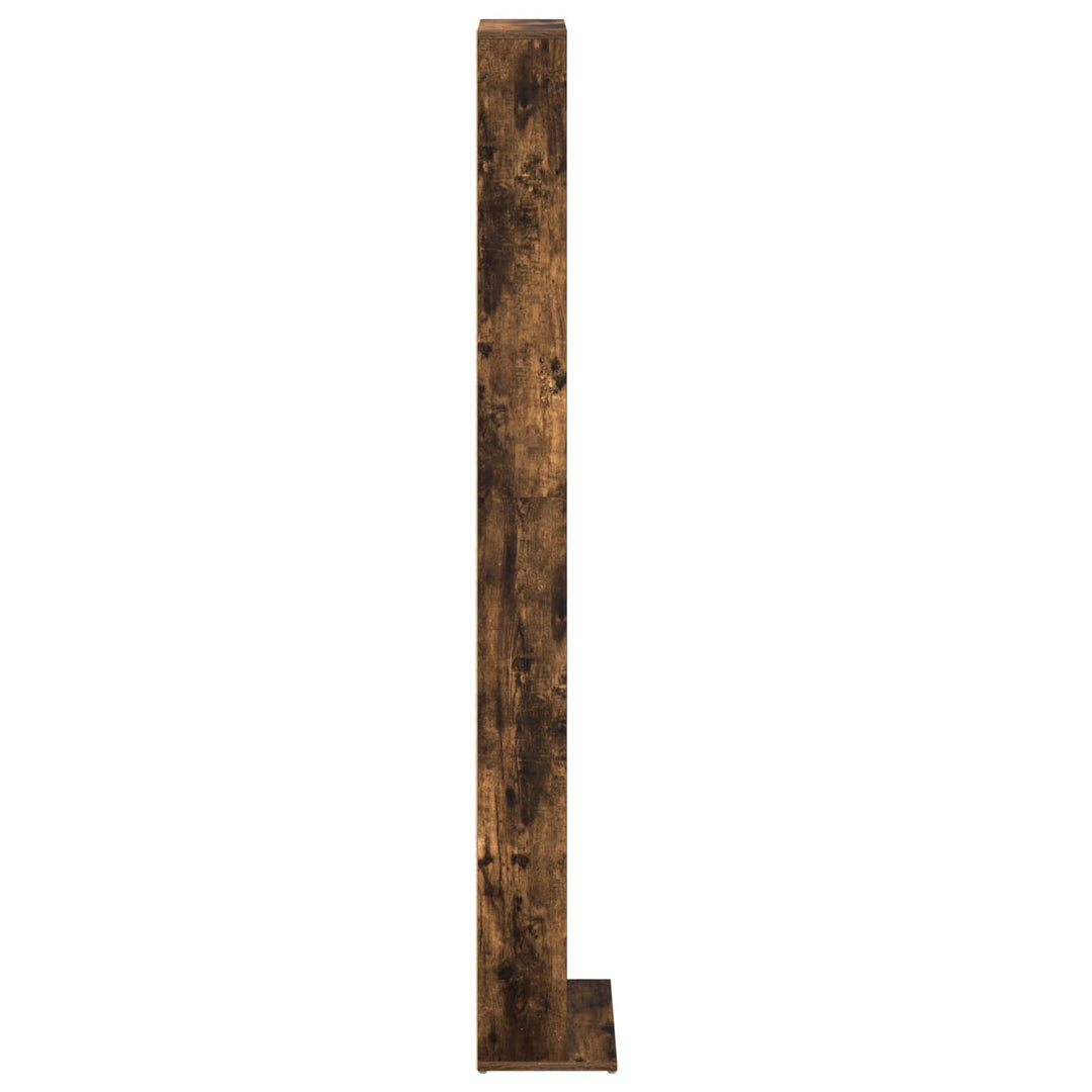 CD Skab Røget eg 33 x 23,5 x 175 cm Konstrueret træ