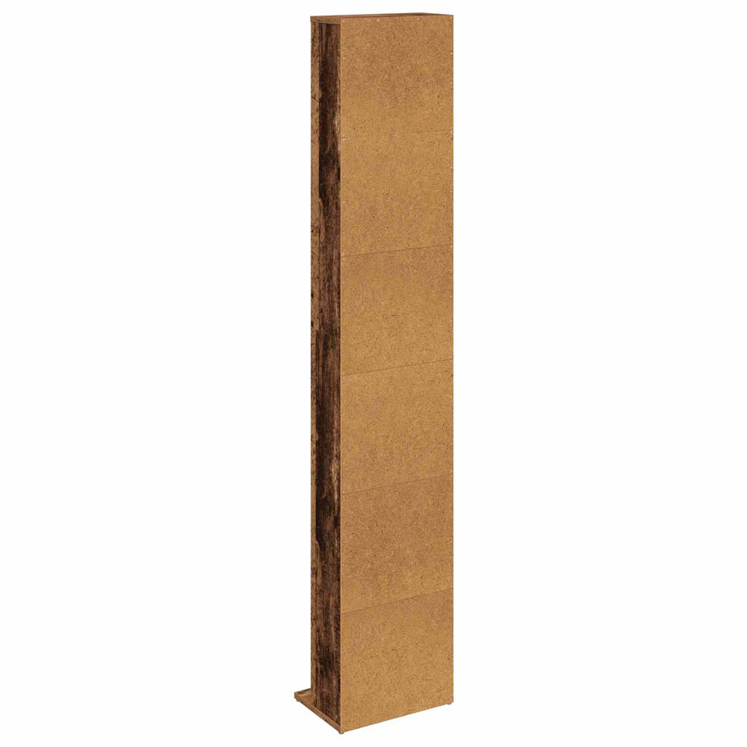 CD Skab Gammelt træ 33 x 23,5 x 175 cm Konstrueret træ