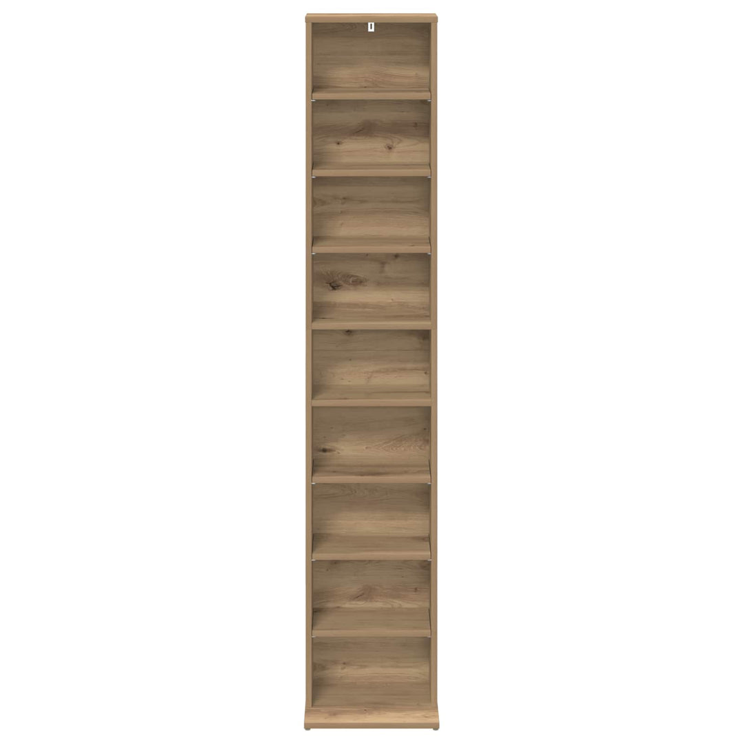 CD Skab Artisan-eg 33 x 23,5 x 175 cm Konstrueret træ