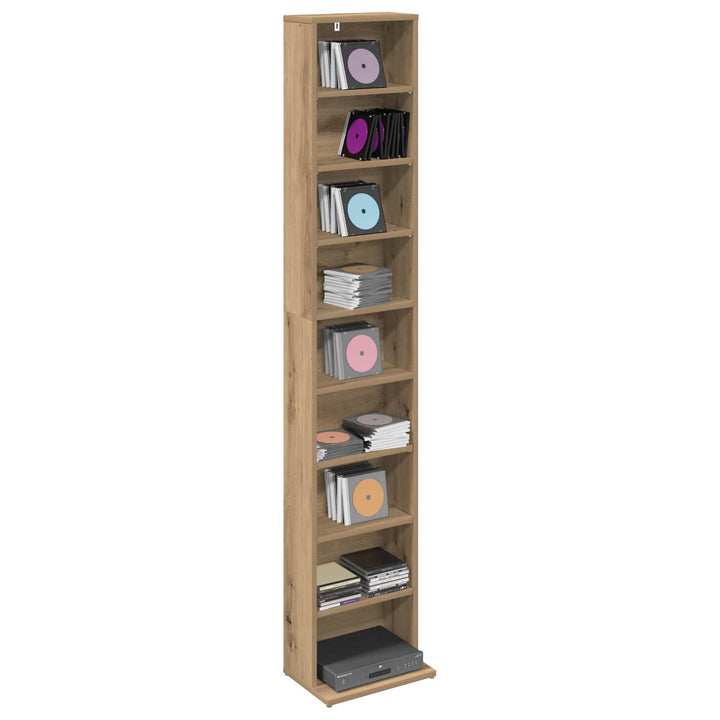 CD Skab Artisan-eg 33 x 23,5 x 175 cm Konstrueret træ