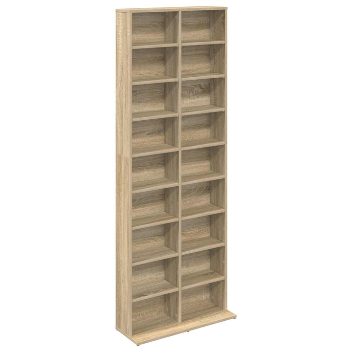 CD Skab Sonoma-eg 65 x 23,5 x 175 cm Konstrueret træ