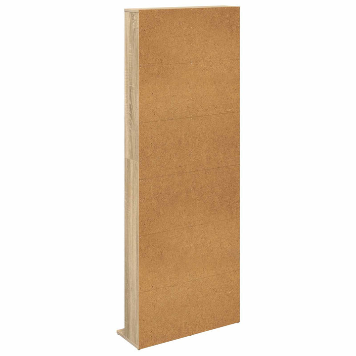CD Skab Sonoma-eg 65 x 23,5 x 175 cm Konstrueret træ