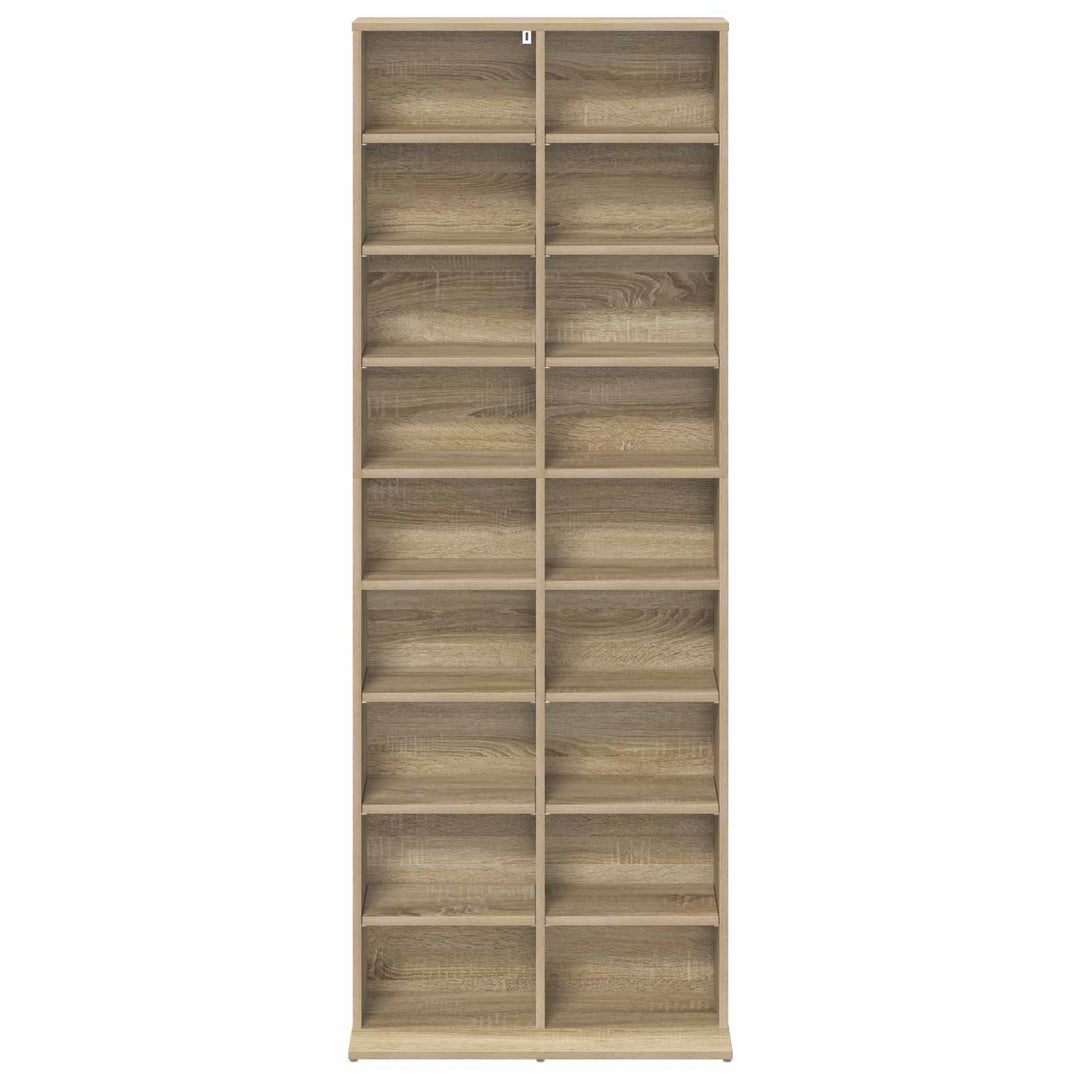 CD Skab Sonoma-eg 65 x 23,5 x 175 cm Konstrueret træ
