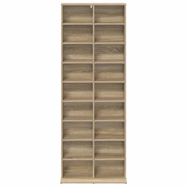 CD Skab Sonoma-eg 65 x 23,5 x 175 cm Konstrueret træ