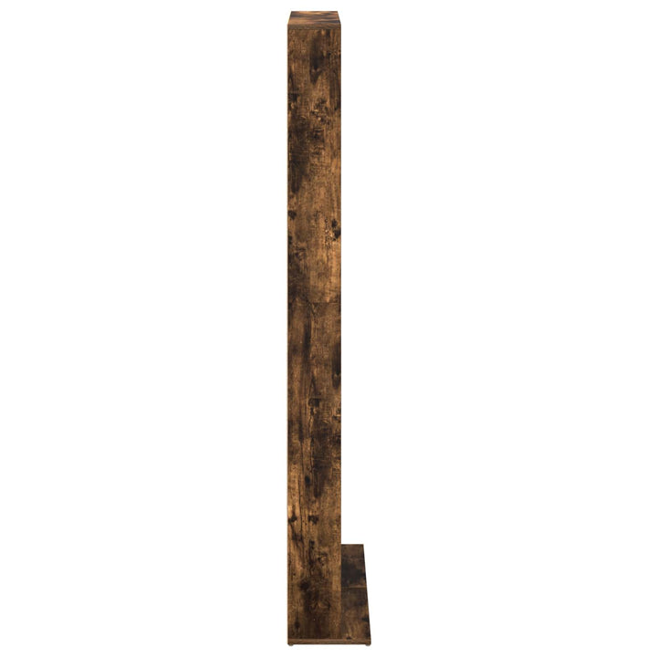CD Skab Røget eg 65 x 23,5 x 175 cm Konstrueret træ