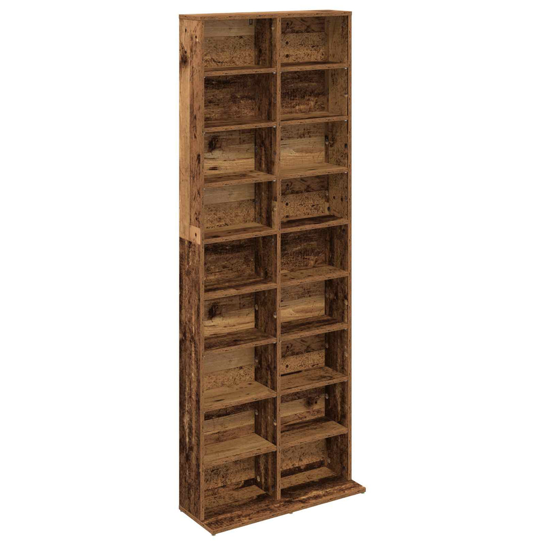CD Skab Gammelt træ 65 x 23,5 x 175 cm Konstrueret træ