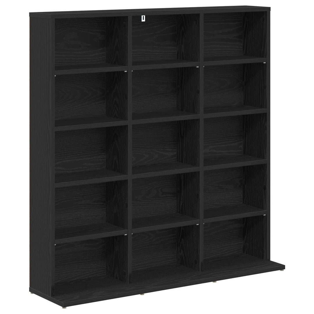 CD Skab Sort eg 96 x 23,5 x 97,5 cm Konstrueret træ