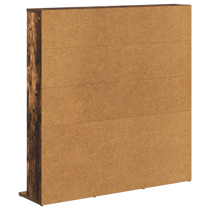 CD Skab Røget eg 96 x 23,5 x 97,5 cm Konstrueret træ