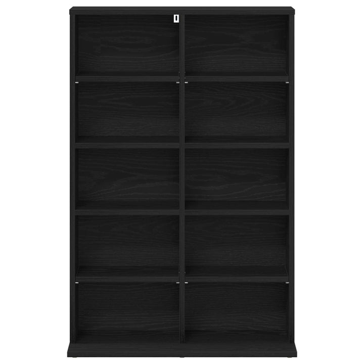 CD Skab Sort eg 65 x 23,5 x 97,5 cm Konstrueret træ