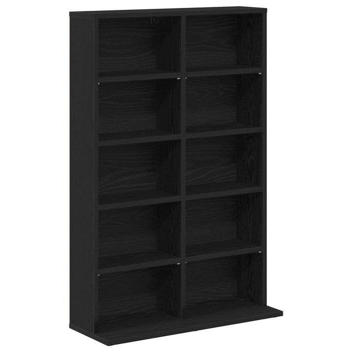 CD Skab 2 stk. Sort eg 65 x 23,5 x 97,5 cm Konstrueret træ