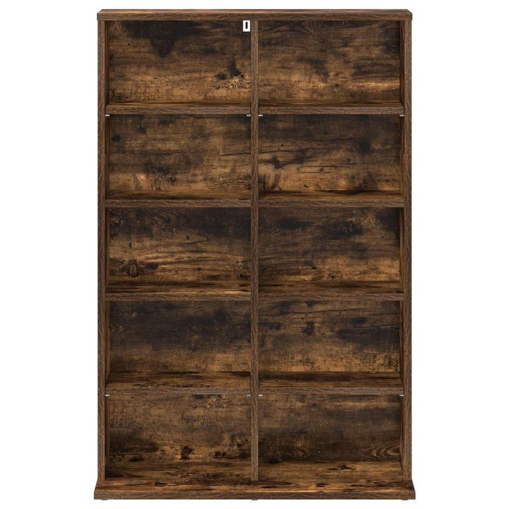 CD Skab Røget eg 65 x 23,5 x 97,5 cm Konstrueret træ
