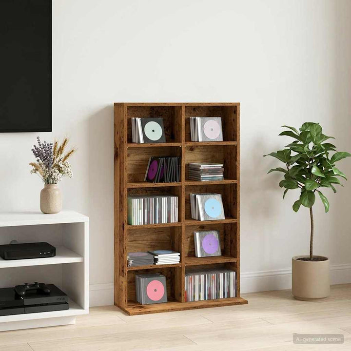 CD Skab Gammelt træ 65 x 23,5 x 97,5 cm Konstrueret træ