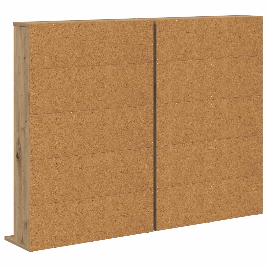 CD Skab 2 stk. Artisan-eg 65 x 23,5 x 97,5 cm Konstrueret træ