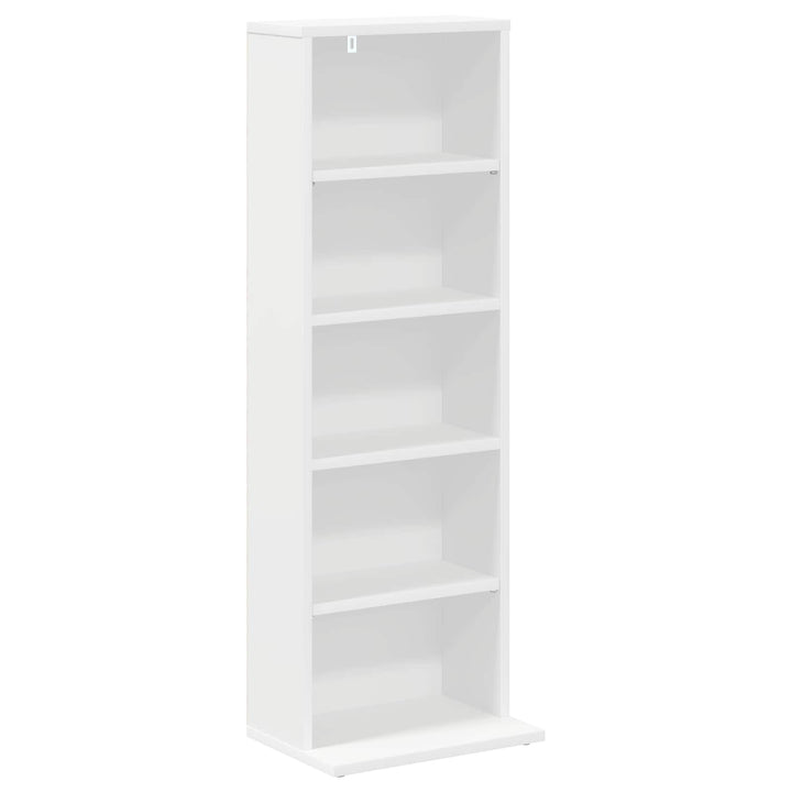 CD Skab Hvid 33 x 23,5 x 97,5 cm Konstrueret træ