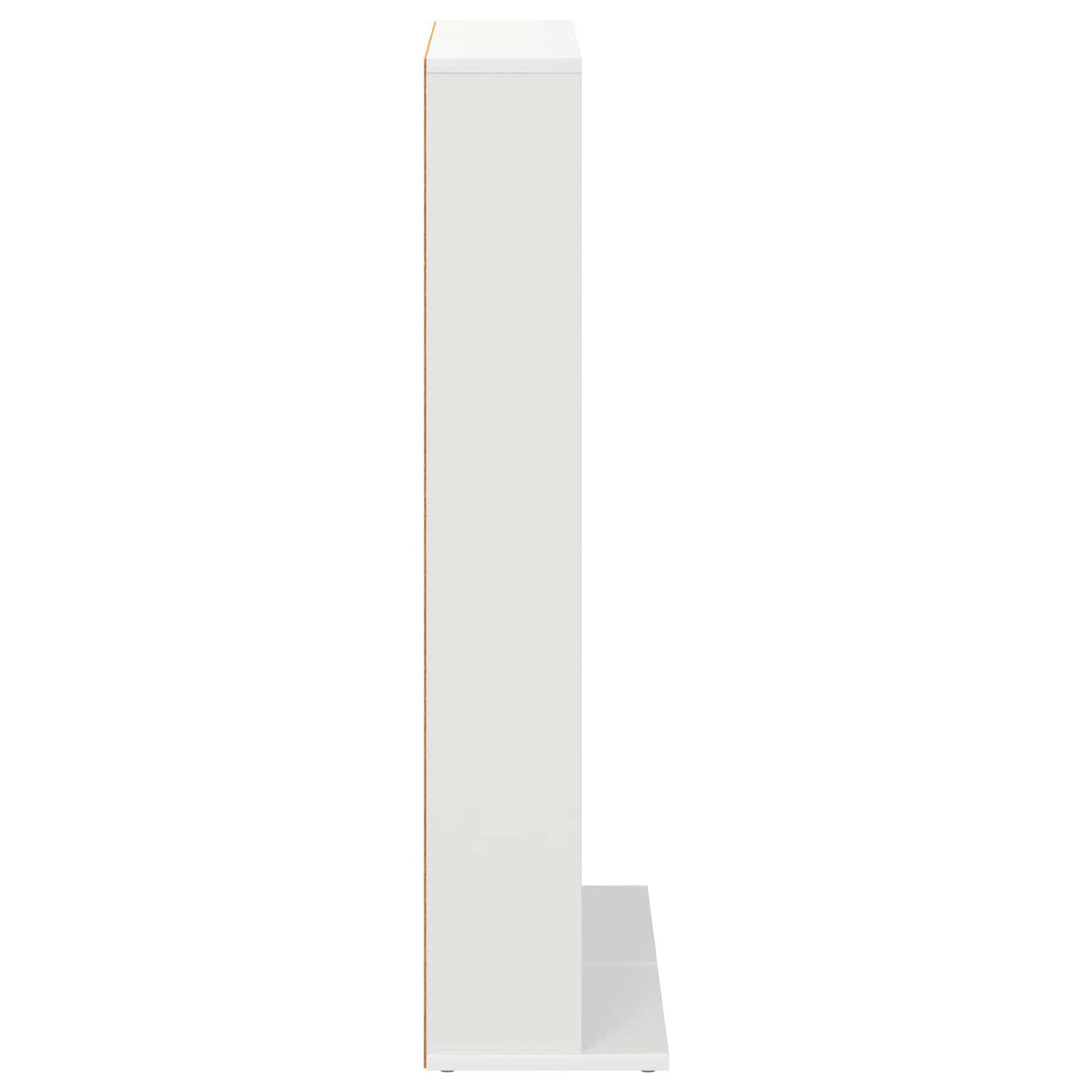 CD Skab 2 stk. Hvid 33 x 23,5 x 97,5 cm Konstrueret træ
