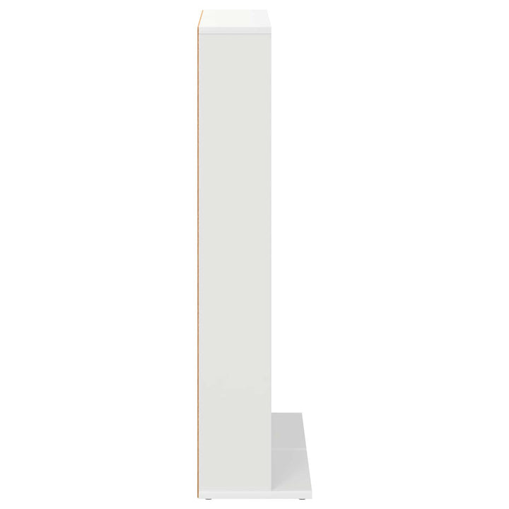 CD Skab 2 stk. Hvid 33 x 23,5 x 97,5 cm Konstrueret træ