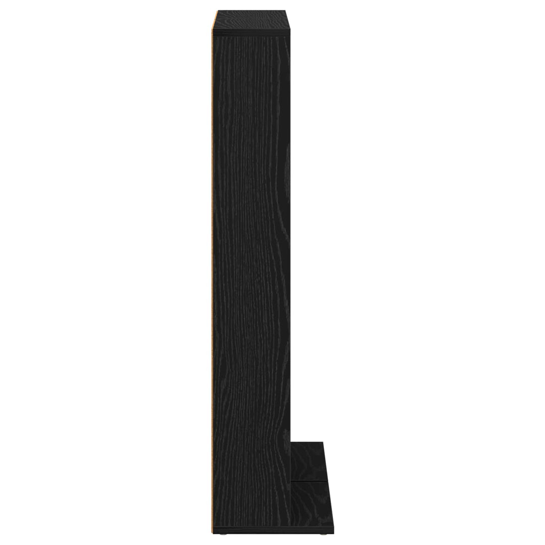 CD Skab 2 stk. Sort eg 33 x 23,5 x 97,5 cm Konstrueret træ