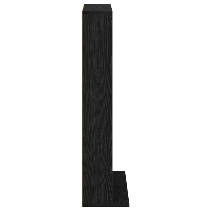 CD Skab 2 stk. Sort eg 33 x 23,5 x 97,5 cm Konstrueret træ