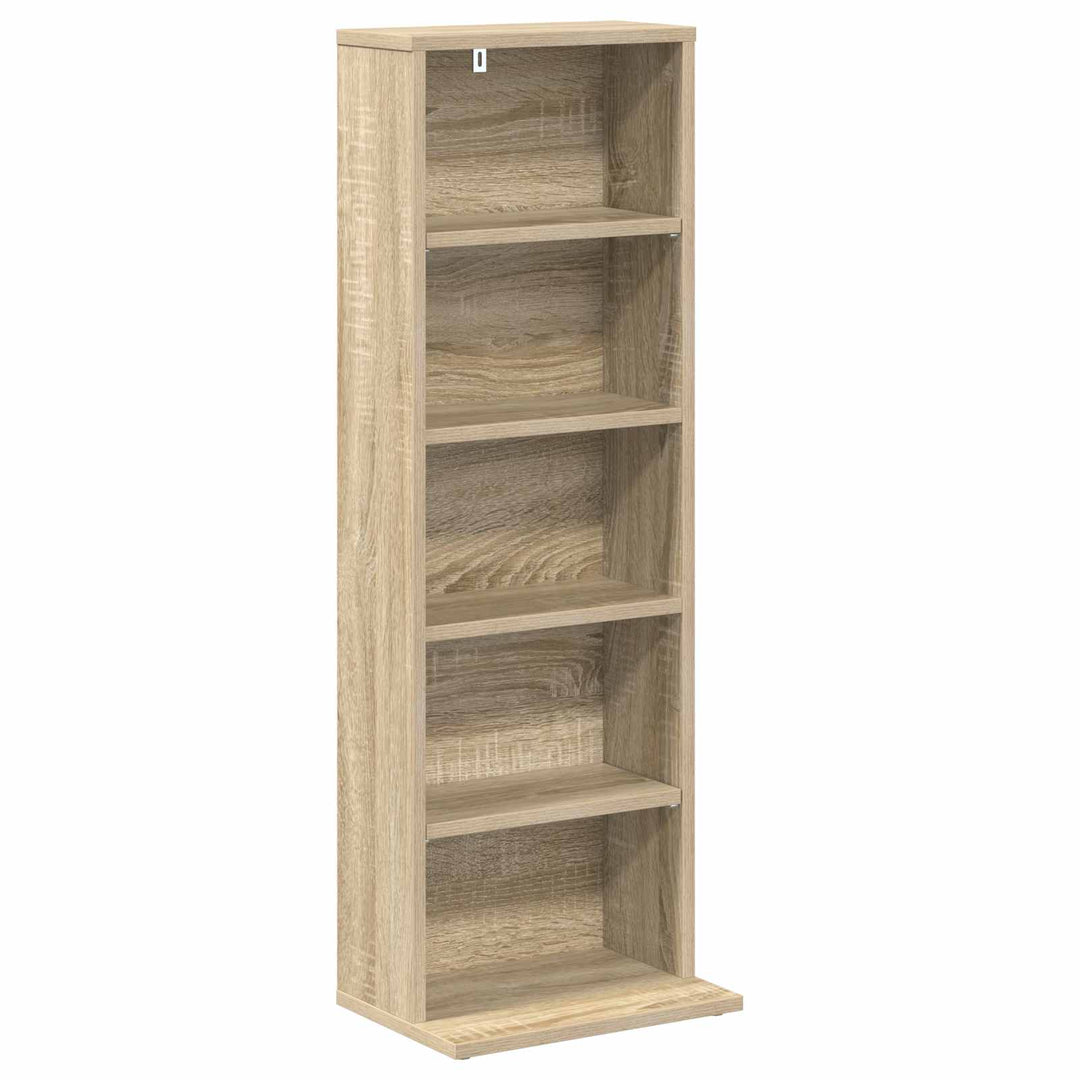 CD Skab Sonoma-eg 33 x 23,5 x 97,5 cm Konstrueret træ
