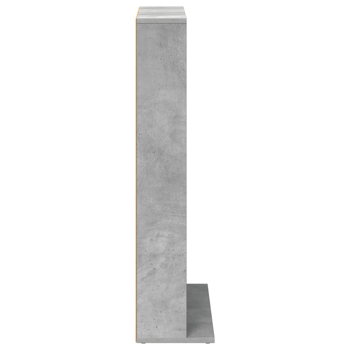 CD Skab 2 stk. Betongrå 33 x 23,5 x 97,5 cm Konstrueret træ