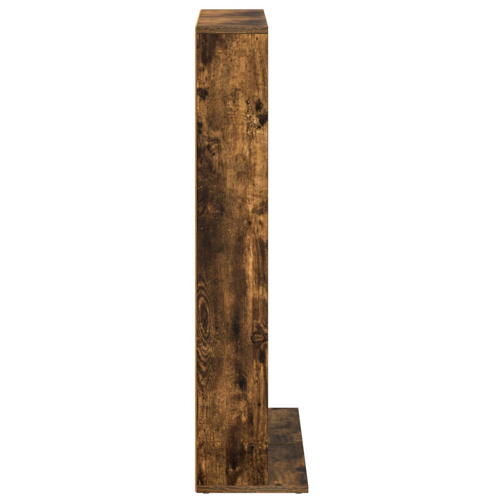 CD Skab 2 stk. Røget eg 33 x 23,5 x 97,5 cm Konstrueret træ