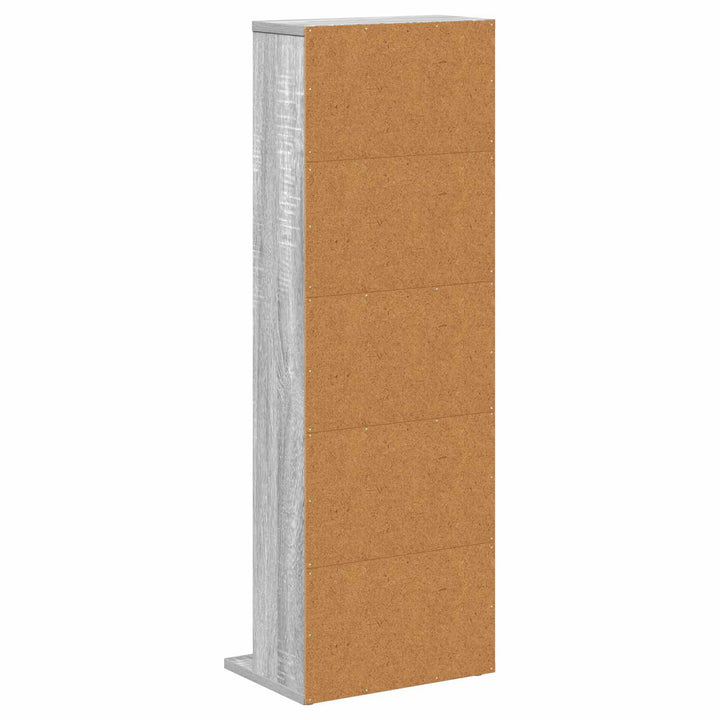 CD Skab Grå Sonoma 33 x 23,5 x 97,5 cm Konstrueret træ