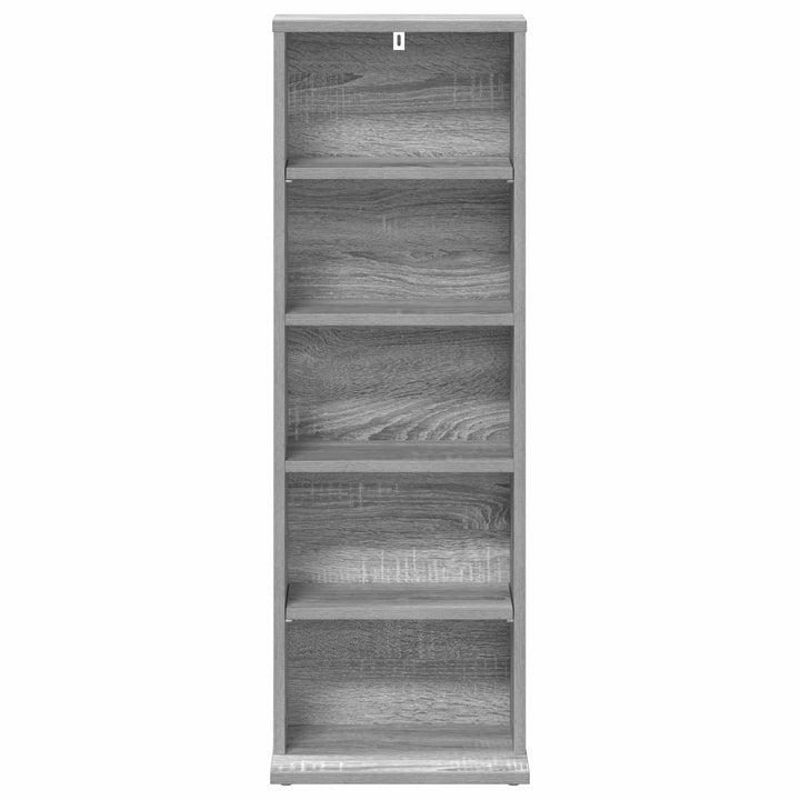 CD Skab Grå Sonoma 33 x 23,5 x 97,5 cm Konstrueret træ