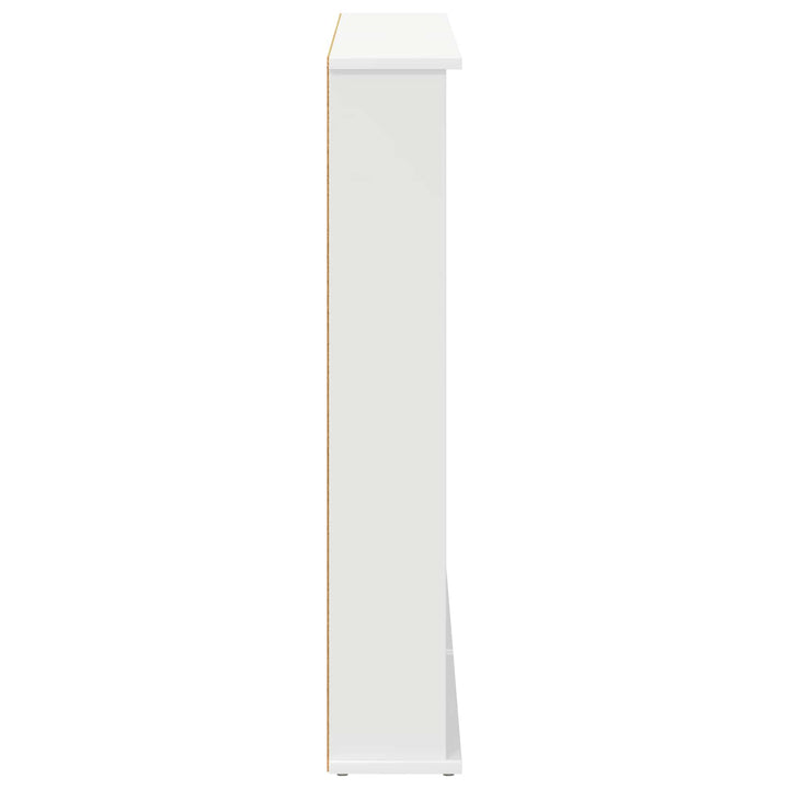 CD Skab 2 stk. Hvid 60 x 17 x 92 cm Konstrueret træ