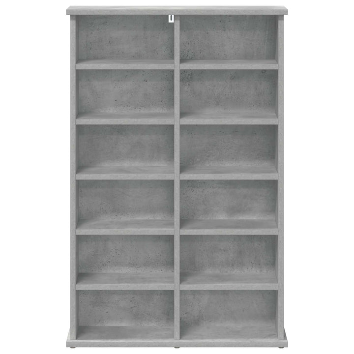 CD Skab Betongrå 60 x 17 x 92 cm Konstrueret træ