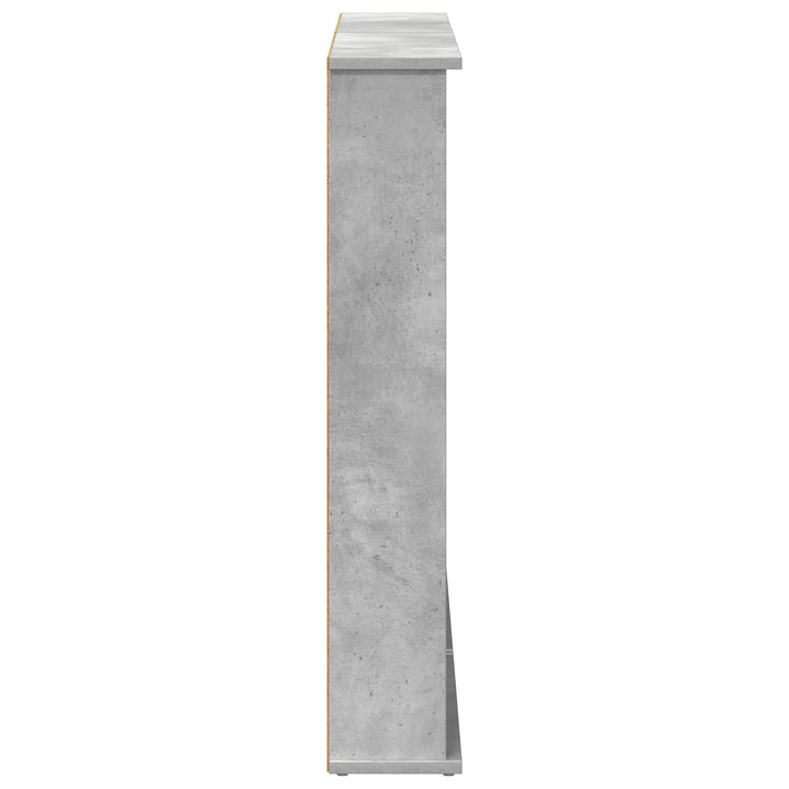 CD Skab 2 stk. Betongrå 60 x 17 x 92 cm Konstrueret træ